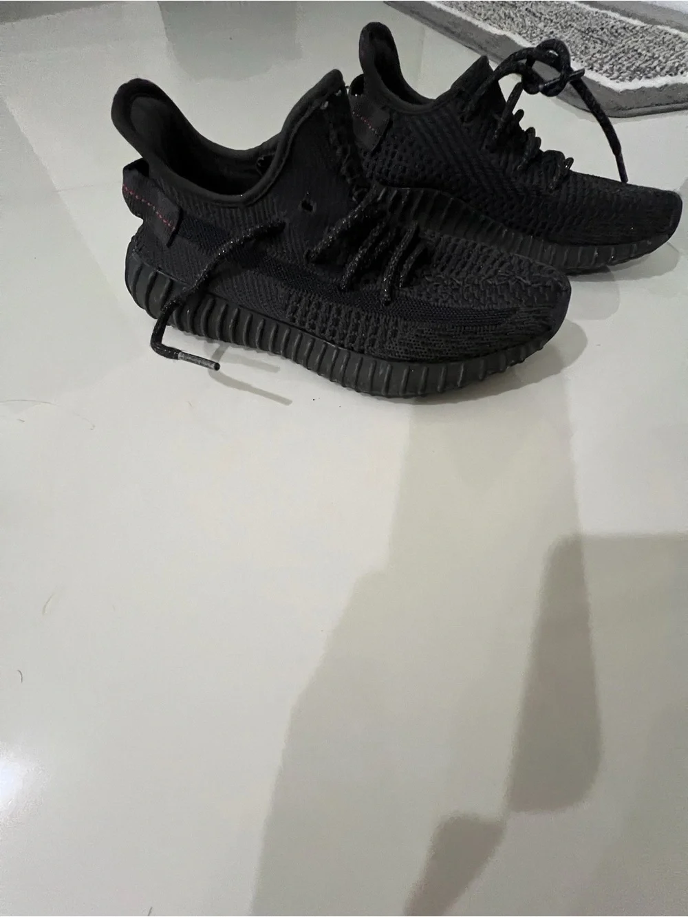 adidas Yeezy Boost 350 V2 Black with Red Heel Tab